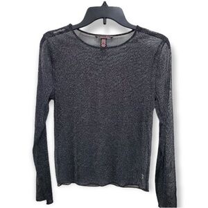 Victoria's Secret Sparkling Sheer Mesh Top